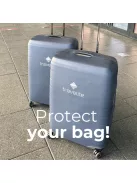 Travelite közepes méretű szürke bőrönd huzat 