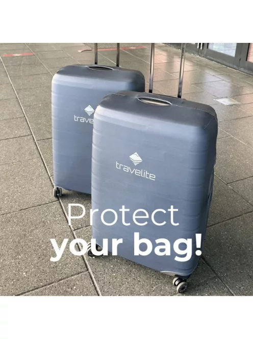 Travelite közepes méretű szürke bőrönd huzat 