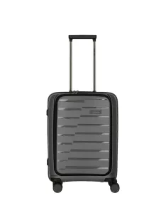 Travelite Air Base S antracit 4 kerekű laptoptartós kabin méretű bőrönd