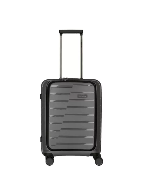 Travelite Air Base S antracit 4 kerekű laptoptartós kabin méretű bőrönd