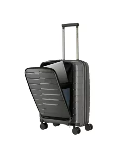 Travelite Air Base S antracit 4 kerekű laptoptartós kabin méretű bőrönd