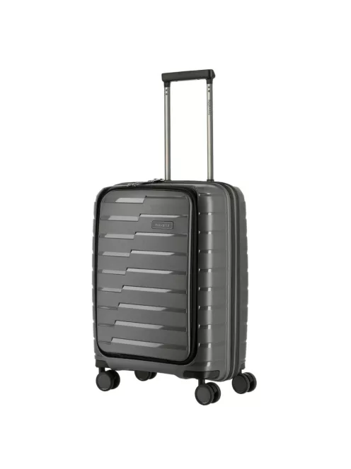 Travelite Air Base S antracit 4 kerekű laptoptartós kabin méretű bőrönd