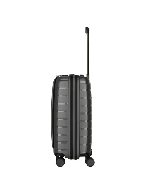 Travelite Air Base S antracit 4 kerekű laptoptartós kabin méretű bőrönd