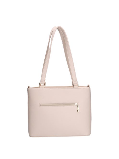 Karen Daria bézs virágos rostbőr női válltáska