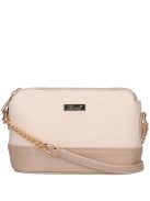 Karen Miki drapp-bézs rostbőr női kicsi oldaltáska