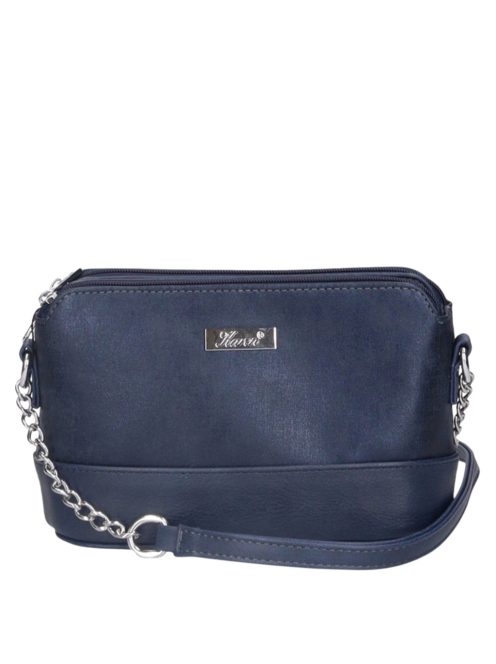 Karen Miki kék rostbőr női kicsi oldaltáska