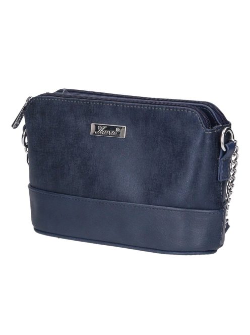 Karen Miki kék rostbőr női kicsi oldaltáska