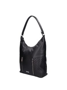 Karen Ce-Marle fekete steppelt rostbőr női válltáska