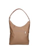 Karen Ce-Ina drapp virágos rostbőr női válltáska