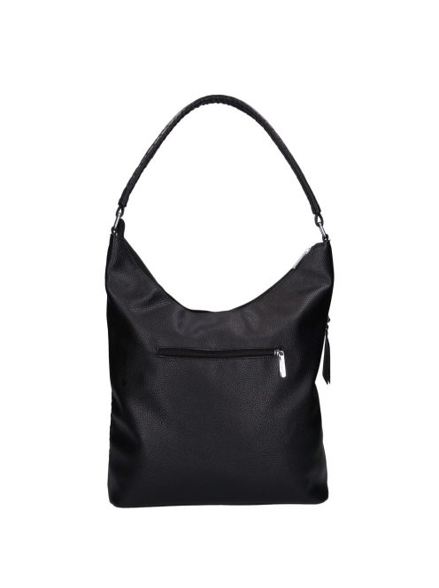 Karen Ce-Ina fekete steppelt rostbőr női válltáska