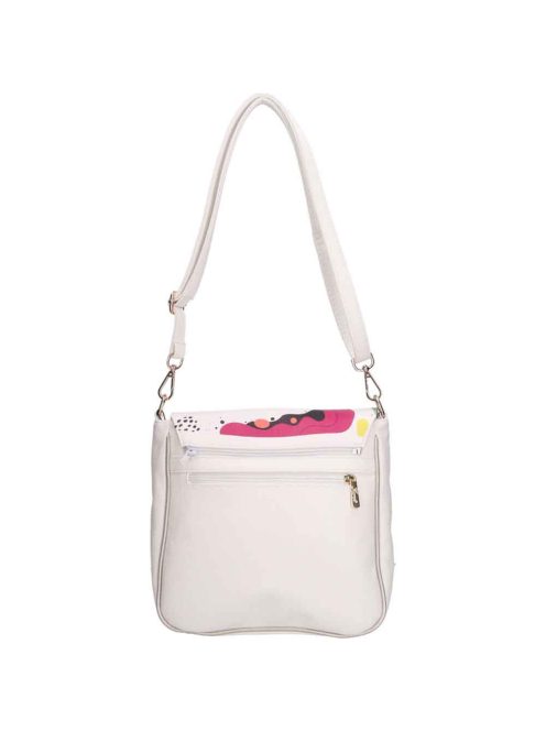 Karen Tosia fehér rostbőr női oldaltáska
