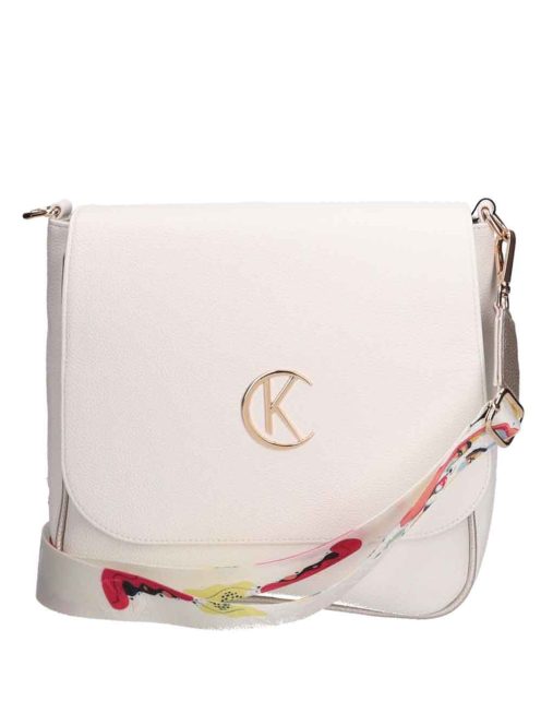 Karen Tosia fehér rostbőr női oldaltáska