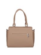 Karen Liberta bézs-drapp virágos rostbőr női kézitáska