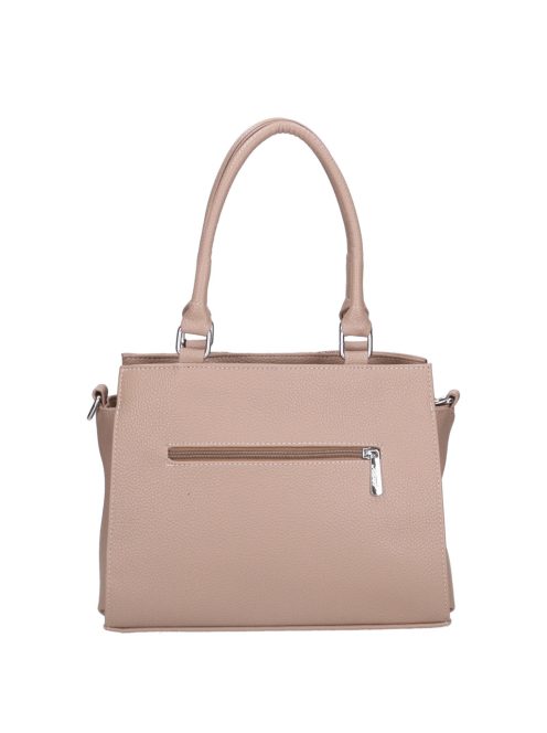 Karen Liberta drapp virágos rostbőr női kézitáska