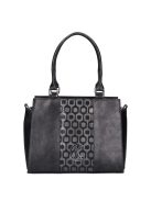 Karen Liberta fekete-ezüst rostbőr női kézitáska