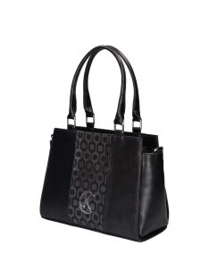 Karen Liberta fekete-ezüst rostbőr női kézitáska