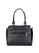 Karen Liberta fekete-ezüst rostbőr női kézitáska