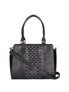 Karen Liberta fekete-ezüst rostbőr női kézitáska
