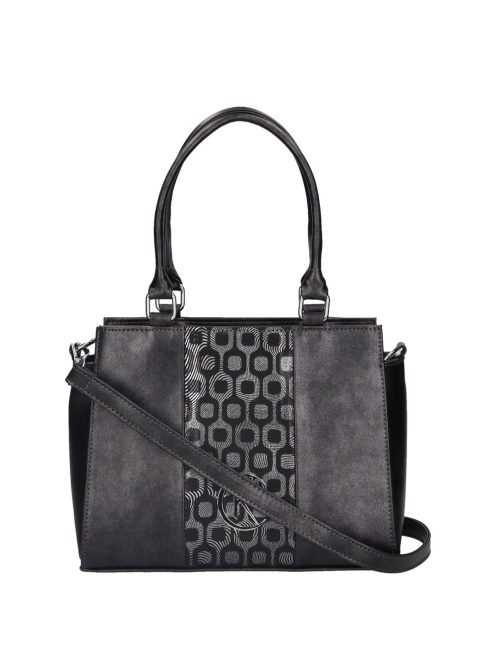 Karen Liberta fekete-ezüst rostbőr női kézitáska