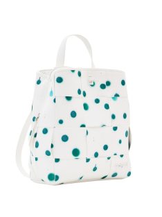 Desigual fehér-zöld pöttyös női hátizsák