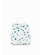 Desigual fehér-zöld pöttyös női hátizsák