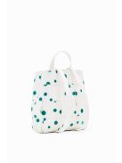 Desigual fehér-zöld pöttyös női hátizsák