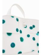 Desigual fehér-zöld pöttyös női hátizsák