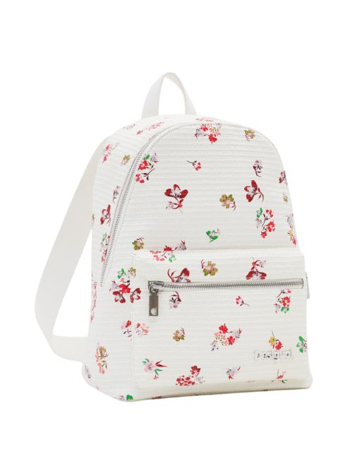 Desigual fehér virágos női hátizsák