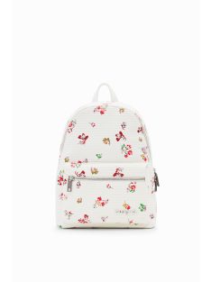 Desigual fehér virágos női hátizsák