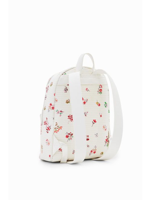 Desigual fehér virágos női hátizsák