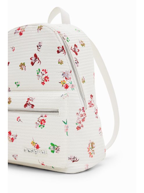 Desigual fehér virágos női hátizsák