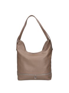 Olasz bőr 5088 drapp női válltáska
