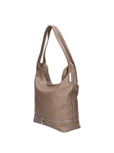 Olasz bőr 5088 drapp női válltáska