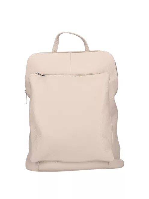 Olasz bőr 4444 bézs női válltáska/hátizsák 