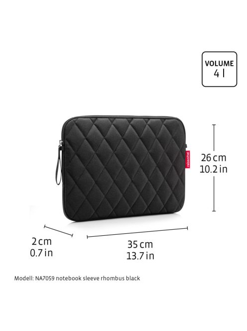 Reisenthel NA7060 Notebook sleeve rhombus light grey laptoptáska 13,5"