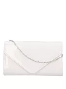 Divatos 9016 fehér lakk női alkalmi táska 