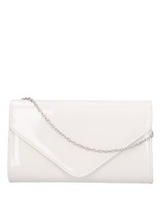 Divatos 9016 fehér lakk női alkalmi táska 