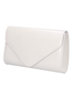 Divatos 9016 fehér lakk női alkalmi táska 