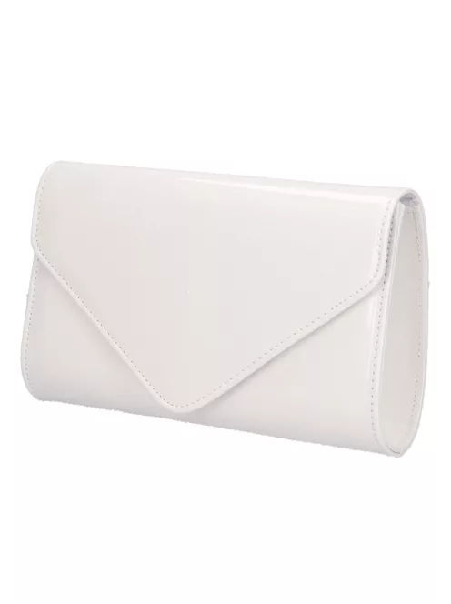 Divatos 9016 fehér lakk női alkalmi táska 