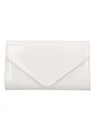 Divatos 9016 fehér lakk női alkalmi táska 