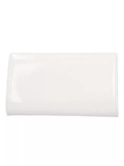 Divatos 9016 fehér lakk női alkalmi táska 