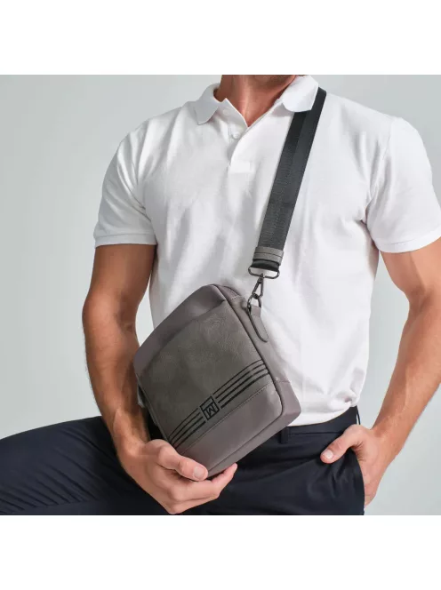 Matties Bags 40040 szürke rostbőr férfi oldaltáska
