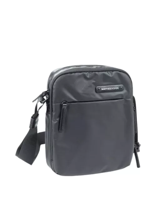 Matties Bags 40003 fekete rostbőr férfi oldaltáska