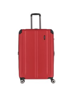 Travelite City piros 4 kerekű bővíthető nagy bőrönd