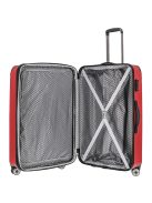 Travelite City piros 4 kerekű bővíthető nagy bőrönd