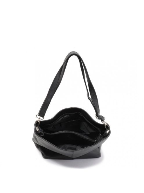 Olasz bőr 0002 fekete kicsi táska