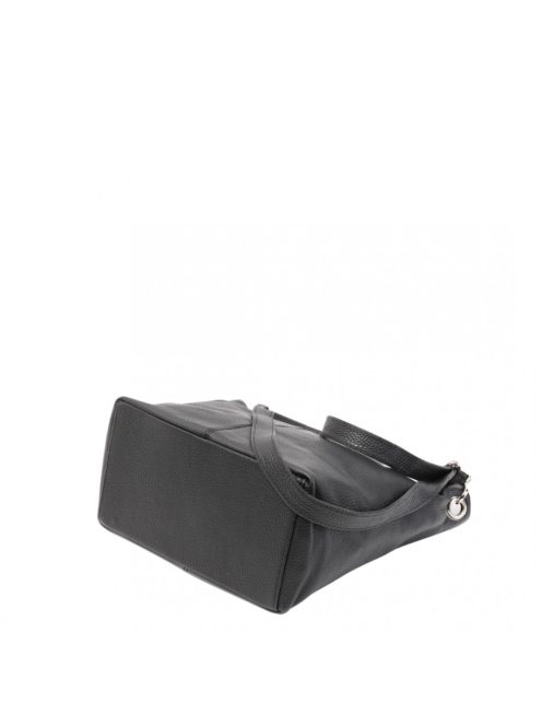 Olasz bőr 0002 fekete kicsi táska