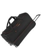 Travelite 96276-01 Basics L fekete narancssárga 70 cm nagy méretű gurulós utazótáska 