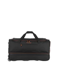 Travelite 96276-01 Basics L fekete narancssárga 70 cm nagy méretű gurulós utazótáska 