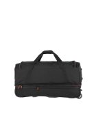Travelite 96276-01 Basics L fekete narancssárga 70 cm nagy méretű gurulós utazótáska 